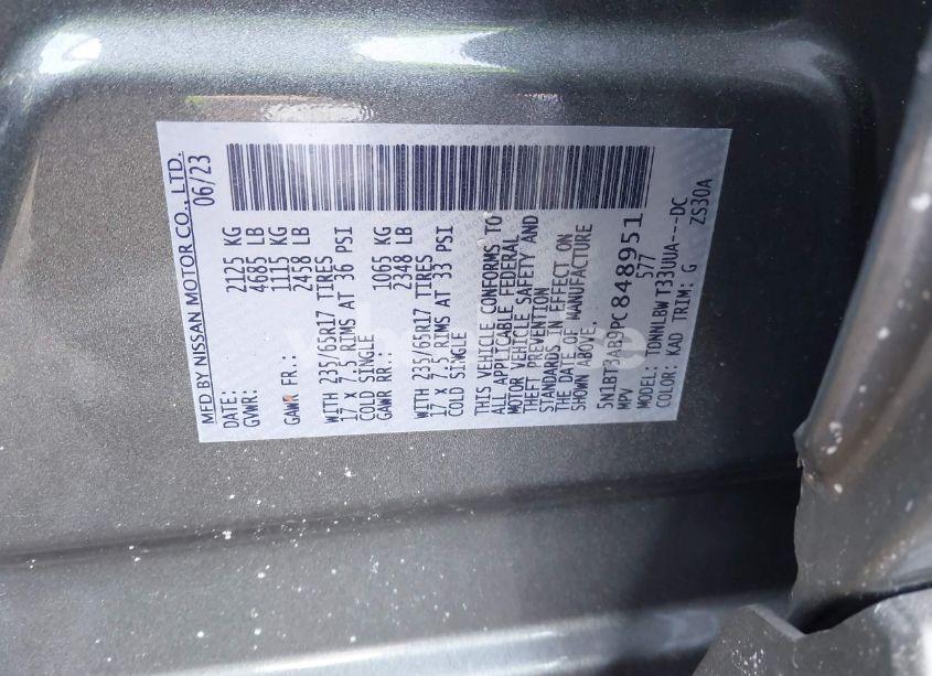 Photo 9 of 2023 Nissan Rogue S INTELLIGENT AWD (VIN 5N1BT3AB9PC848951)