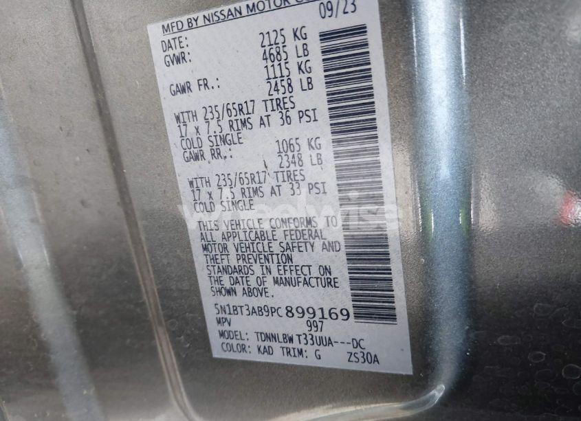 Photo 9 of 2023 Nissan Rogue S INTELLIGENT AWD (VIN 5N1BT3AB9PC899169)