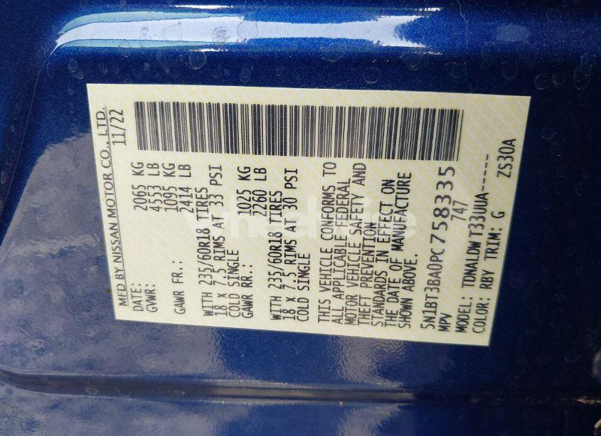 Photo 9 of 2023 Nissan Rogue SV FWD (VIN 5N1BT3BA0PC758335)