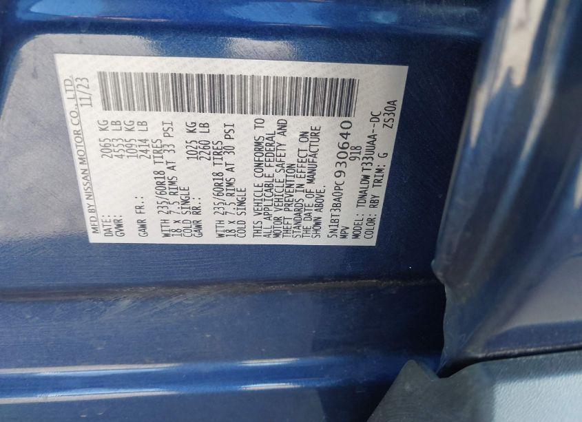 Photo 9 of 2023 Nissan Rogue SV FWD (VIN 5N1BT3BA0PC930640)