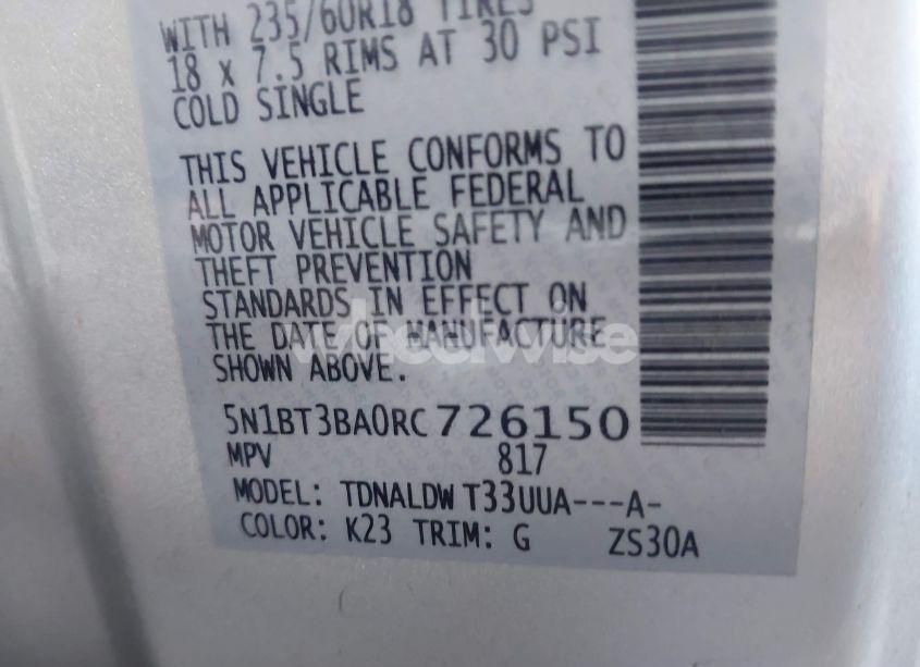 Photo 9 of 2024 Nissan Rogue SV FWD (VIN 5N1BT3BA0RC726150)