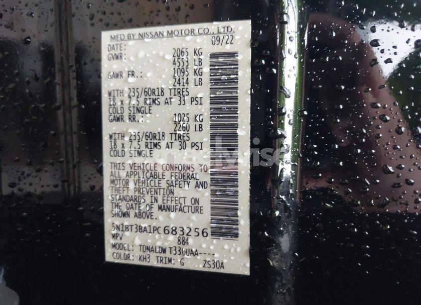 Photo 9 of 2023 Nissan Rogue SV FWD (VIN 5N1BT3BA1PC683256)