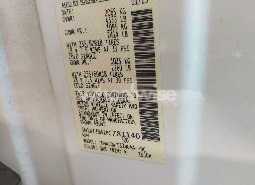 Photo 9 of 2023 Nissan Rogue SV FWD (VIN 5N1BT3BA1PC781140)