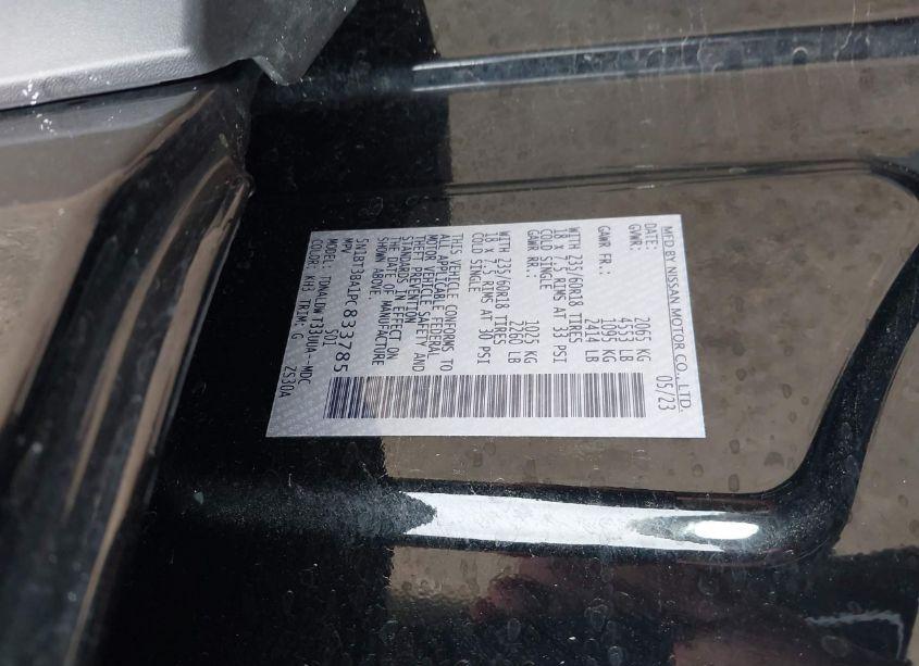 Photo 9 of 2023 Nissan Rogue SV FWD (VIN 5N1BT3BA1PC833785)