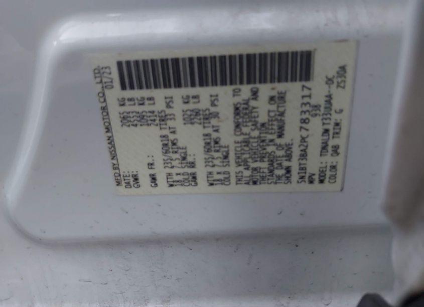 Photo 9 of 2023 Nissan Rogue SV FWD (VIN 5N1BT3BA2PC783317)