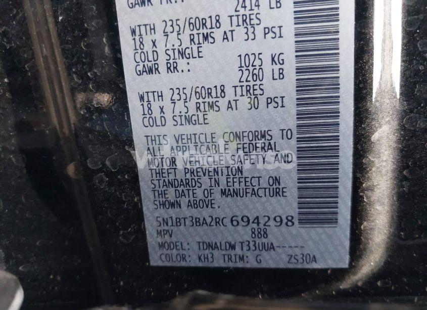 Photo 9 of 2024 Nissan Rogue SV FWD (VIN 5N1BT3BA2RC694298)