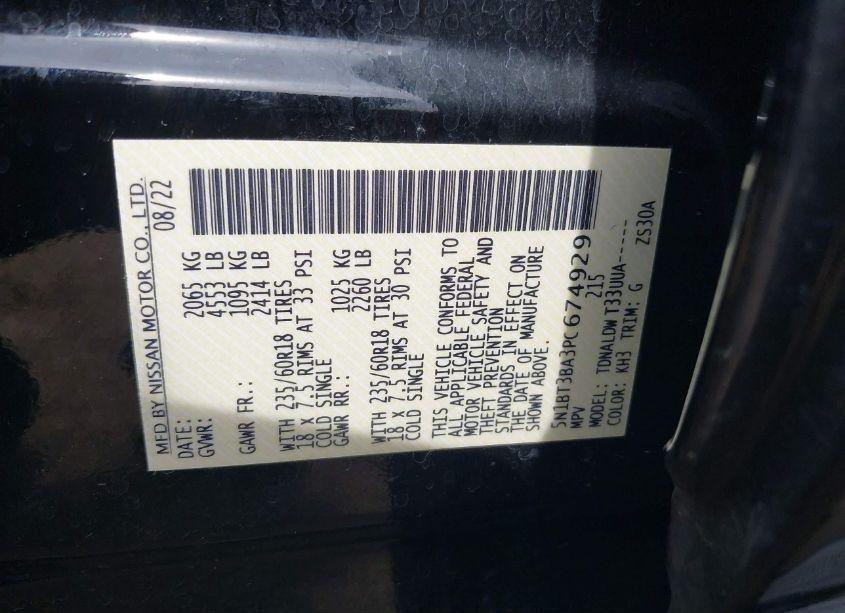 Photo 9 of 2023 Nissan Rogue SV FWD (VIN 5N1BT3BA3PC674929)