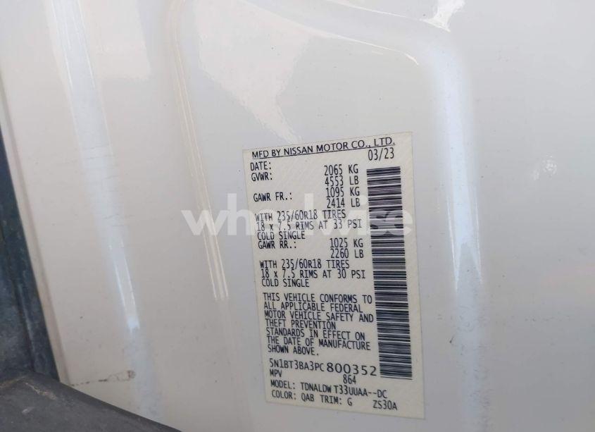 Photo 9 of 2023 Nissan Rogue SV FWD (VIN 5N1BT3BA3PC800352)