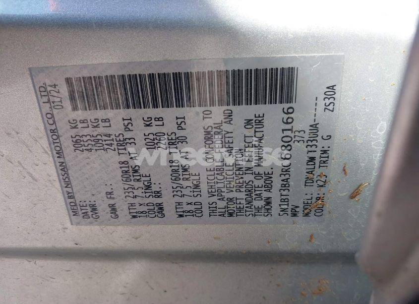 Photo 9 of 2024 Nissan Rogue SV FWD (VIN 5N1BT3BA3RC680166)