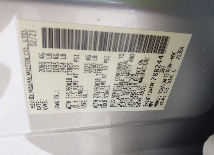 Photo 9 of 2023 Nissan Rogue SV FWD (VIN 5N1BT3BA4PC788244)