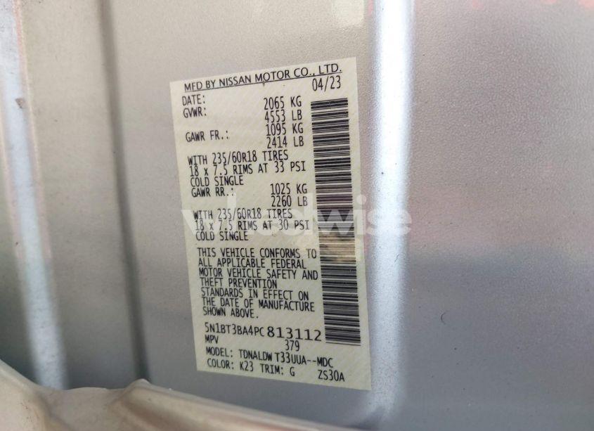 Photo 9 of 2023 Nissan Rogue SV FWD (VIN 5N1BT3BA4PC813112)