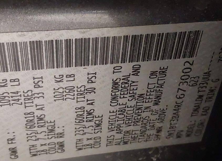 Photo 9 of 2024 Nissan Rogue SV FWD (VIN 5N1BT3BA4RC673002)