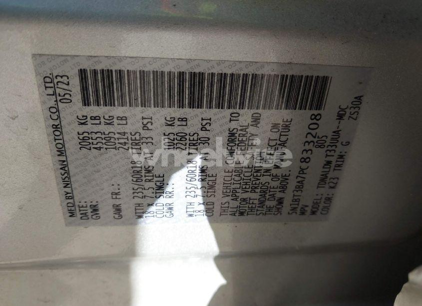 Photo 9 of 2023 Nissan Rogue SV FWD (VIN 5N1BT3BA7PC833208)