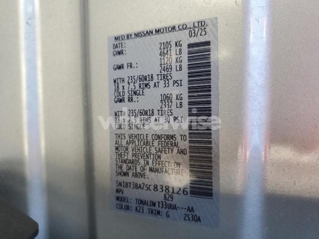 Photo 10 of 2025 NISSAN ROGUE SV (VIN 5N1BT3BA7SC838126)