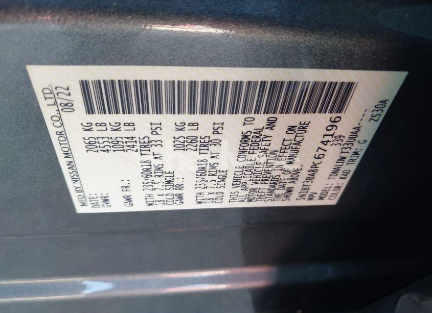 Photo 9 of 2023 Nissan Rogue SV FWD (VIN 5N1BT3BA8PC674196)