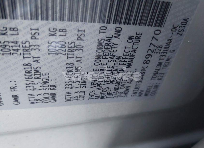 Photo 9 of 2023 Nissan Rogue SV FWD (VIN 5N1BT3BA8PC892770)