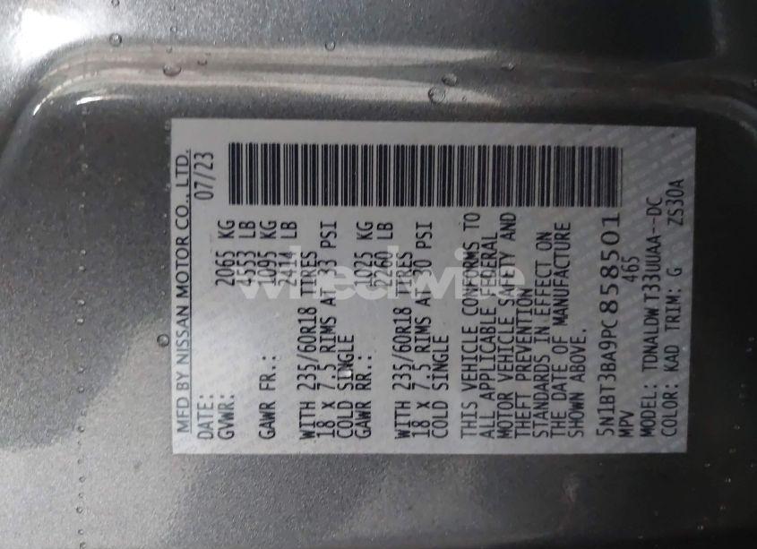 Photo 9 of 2023 Nissan Rogue SV FWD (VIN 5N1BT3BA9PC858501)