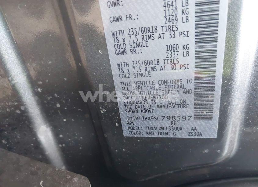 Photo 9 of 2025 Nissan Rogue SV FWD (VIN 5N1BT3BA9SC798597)