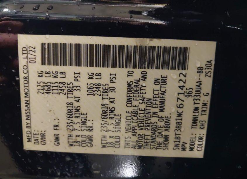 Photo 9 of 2022 Nissan Rogue SV INTELLIGENT AWD (VIN 5N1BT3BB1NC671422)