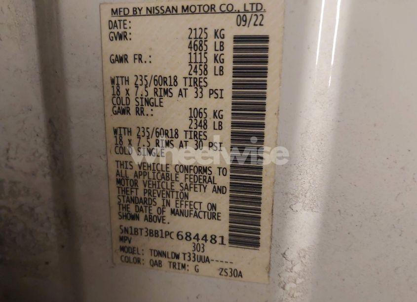 Photo 9 of 2023 Nissan Rogue SV INTELLIGENT AWD (VIN 5N1BT3BB1PC684481)