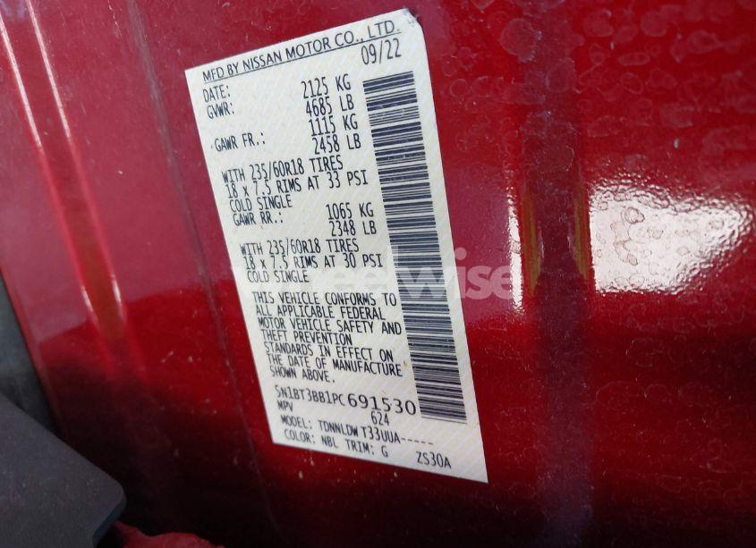 Photo 9 of 2023 Nissan Rogue SV INTELLIGENT AWD (VIN 5N1BT3BB1PC691530)