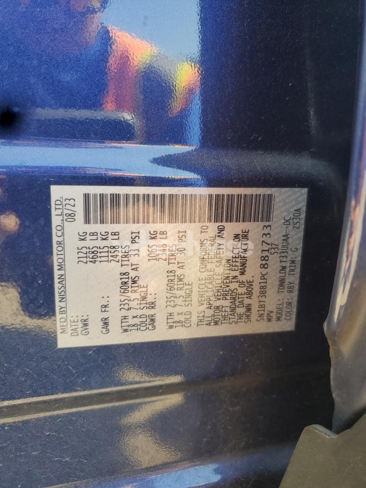 Photo 12 of 2023 NISSAN ROGUE SV (VIN 5N1BT3BB1PC881733)