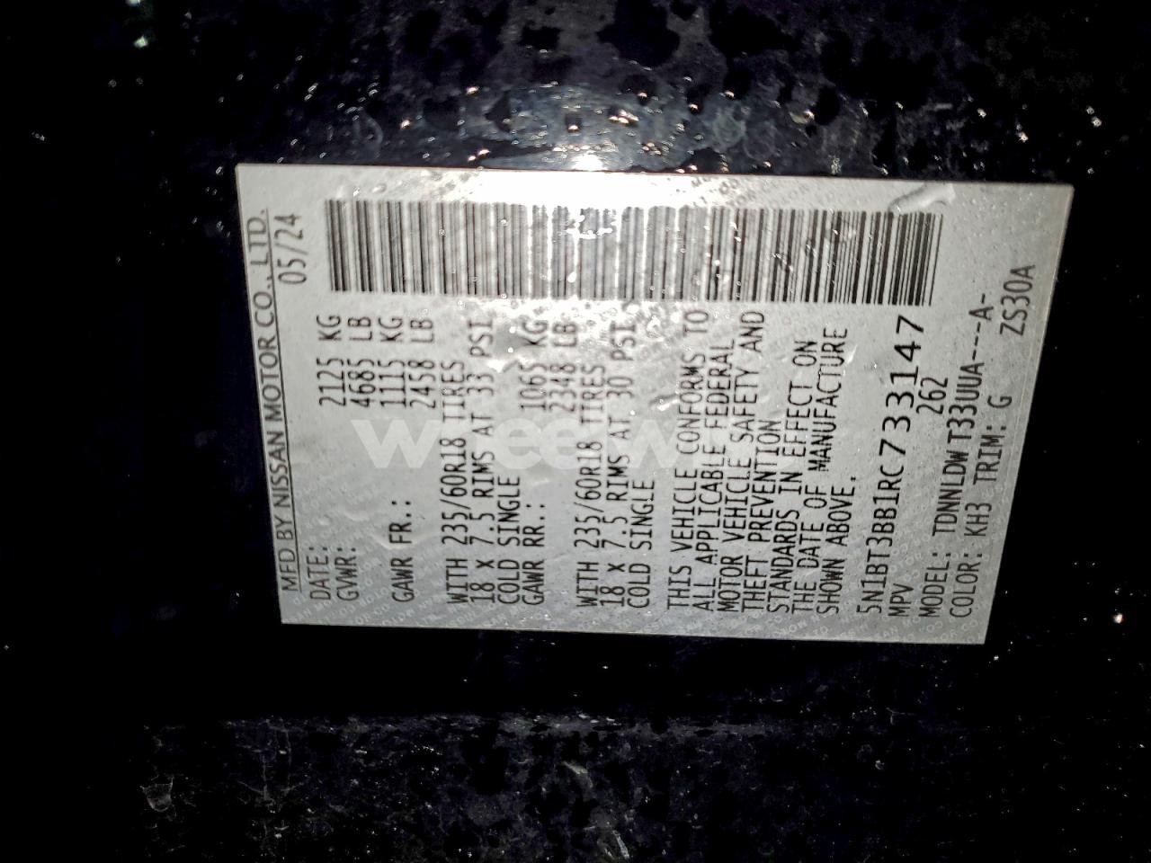 Photo 14 of 2024 NISSAN ROGUE SV (VIN 5N1BT3BB1RC733147)