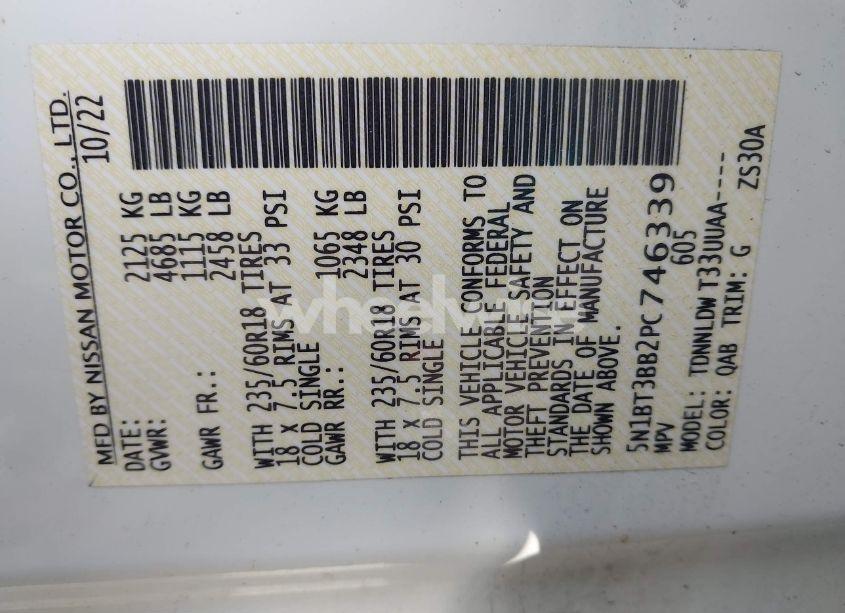 Photo 9 of 2023 Nissan Rogue SV INTELLIGENT AWD (VIN 5N1BT3BB2PC746339)