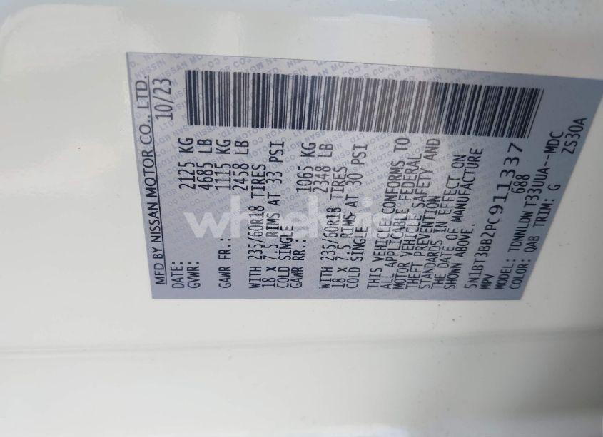 Photo 9 of 2023 Nissan Rogue SV INTELLIGENT AWD (VIN 5N1BT3BB2PC911337)