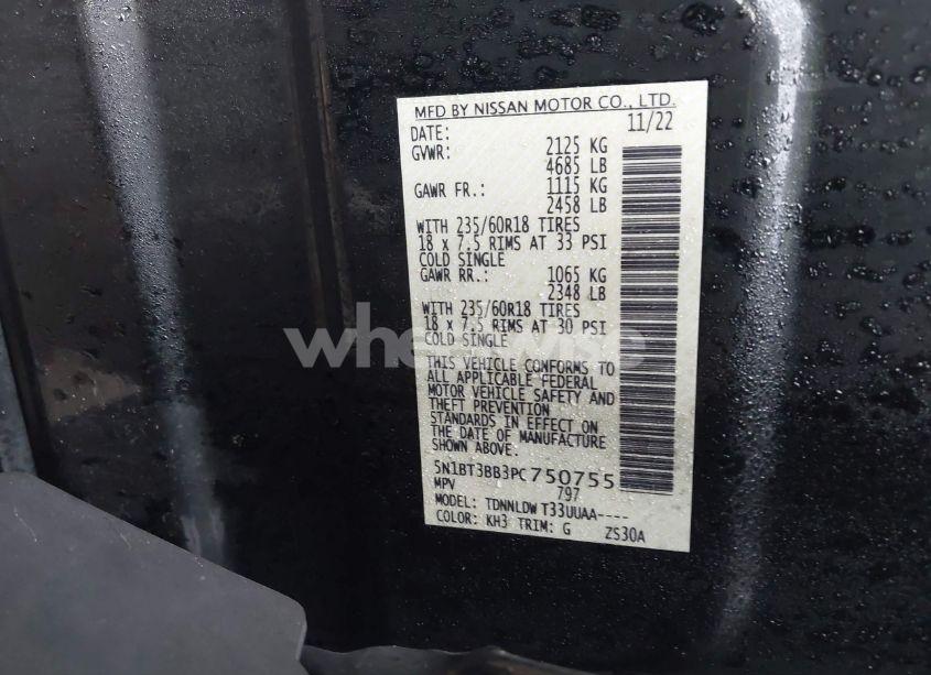 Photo 9 of 2023 Nissan Rogue SV INTELLIGENT AWD (VIN 5N1BT3BB3PC750755)