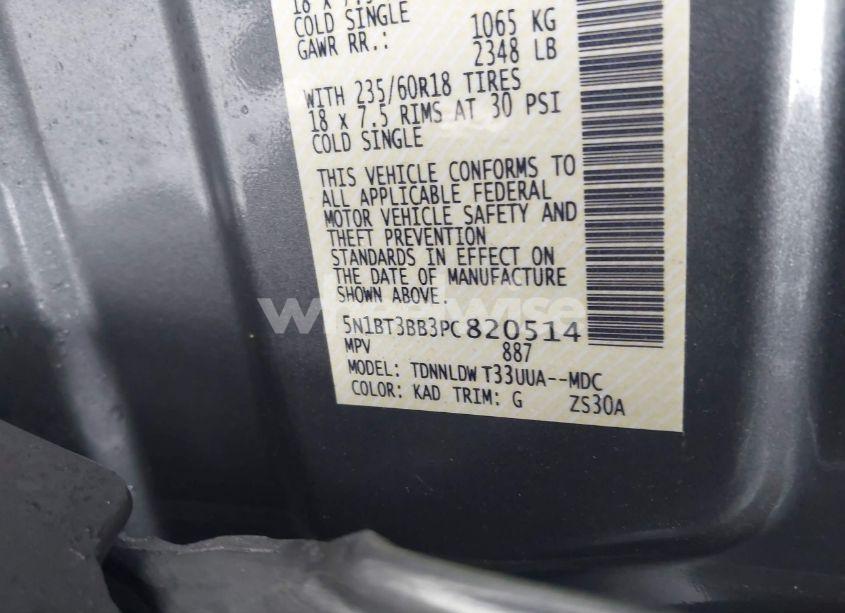 Photo 9 of 2023 Nissan Rogue SV INTELLIGENT AWD (VIN 5N1BT3BB3PC820514)