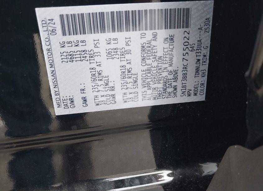 Photo 9 of 2024 Nissan Rogue SV INTELLIGENT AWD (VIN 5N1BT3BB3RC755022)