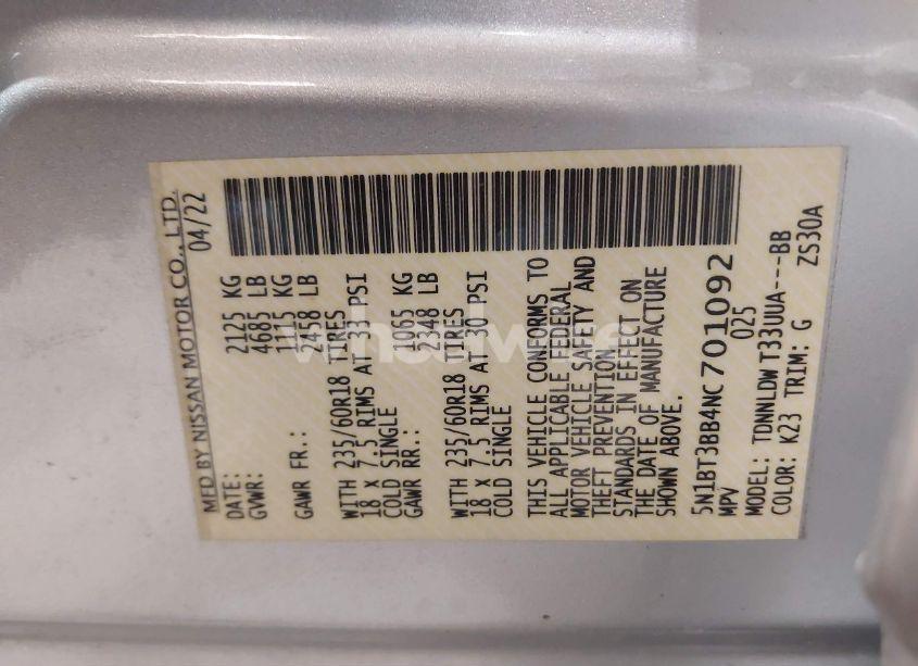 Photo 9 of 2022 Nissan Rogue SV INTELLIGENT AWD (VIN 5N1BT3BB4NC701092)