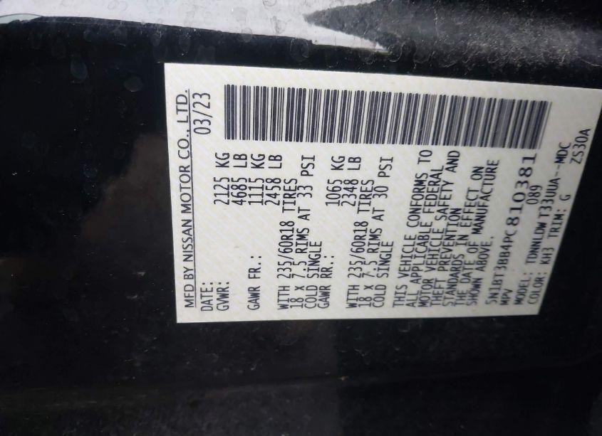 Photo 9 of 2023 Nissan Rogue SV INTELLIGENT AWD (VIN 5N1BT3BB4PC810381)