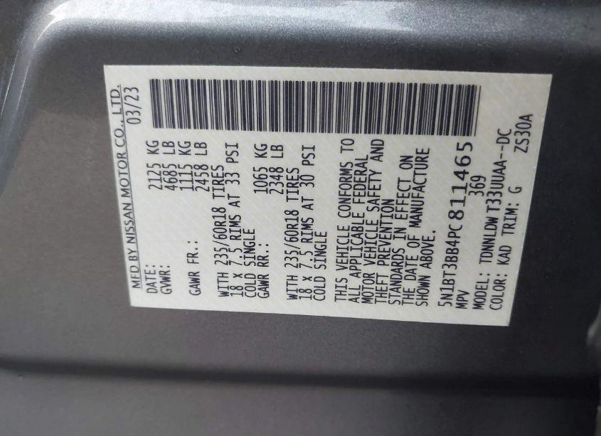 Photo 9 of 2023 Nissan Rogue SV INTELLIGENT AWD (VIN 5N1BT3BB4PC811465)