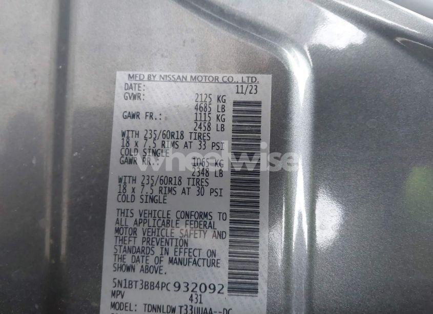 Photo 9 of 2023 Nissan Rogue SV INTELLIGENT AWD (VIN 5N1BT3BB4PC932092)