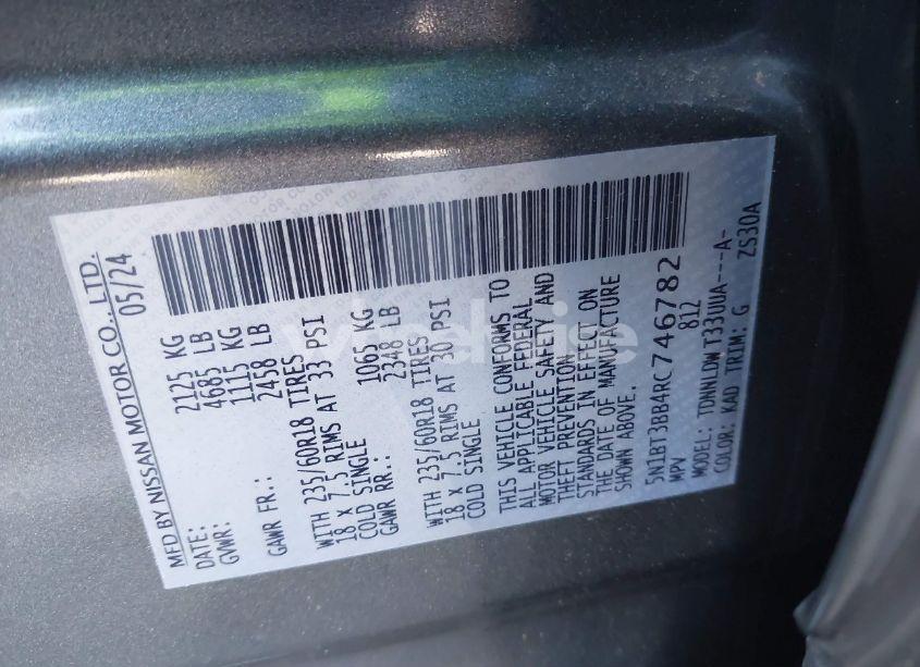 Photo 9 of 2024 Nissan Rogue SV INTELLIGENT AWD (VIN 5N1BT3BB4RC746782)