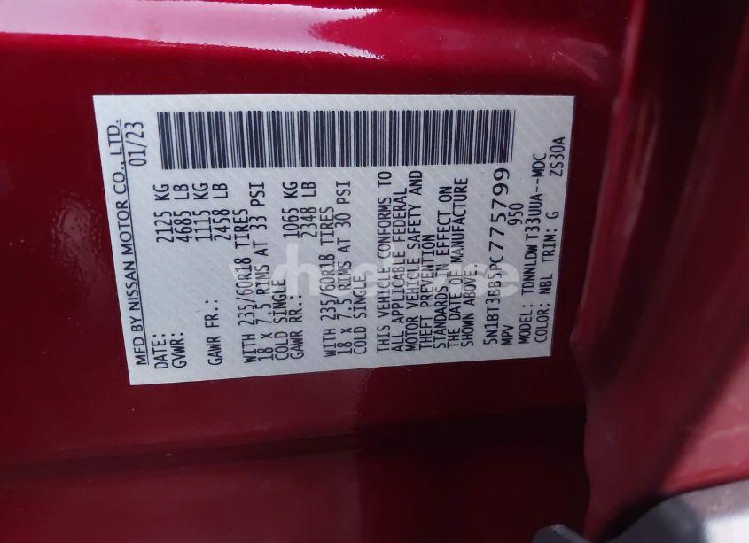 Photo 9 of 2023 Nissan Rogue SV INTELLIGENT AWD (VIN 5N1BT3BB5PC775799)