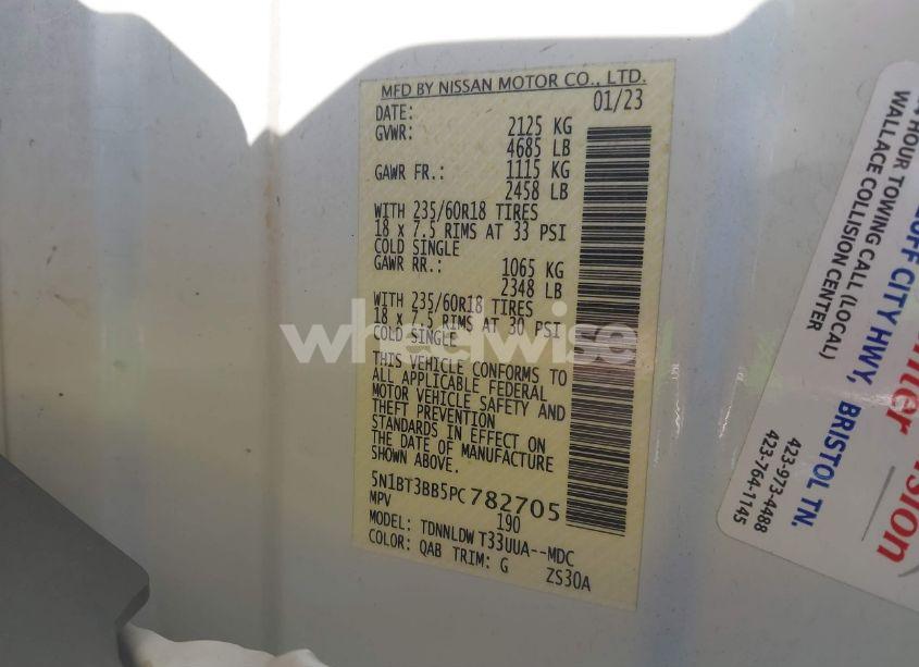 Photo 9 of 2023 Nissan Rogue SV INTELLIGENT AWD (VIN 5N1BT3BB5PC782705)