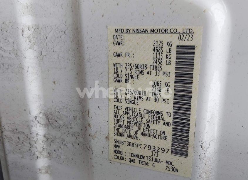 Photo 9 of 2023 Nissan Rogue SV INTELLIGENT AWD (VIN 5N1BT3BB5PC793297)