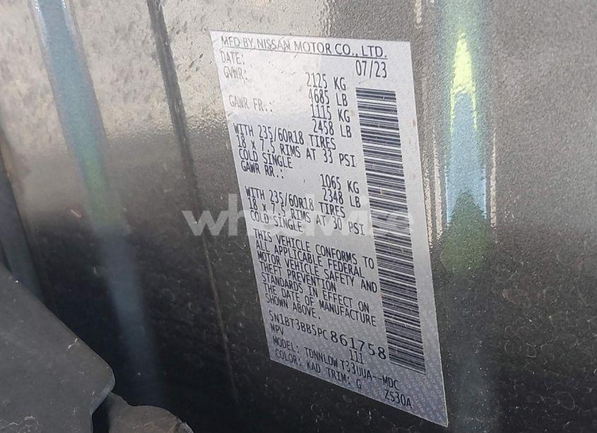 Photo 9 of 2023 Nissan Rogue SV INTELLIGENT AWD (VIN 5N1BT3BB5PC861758)