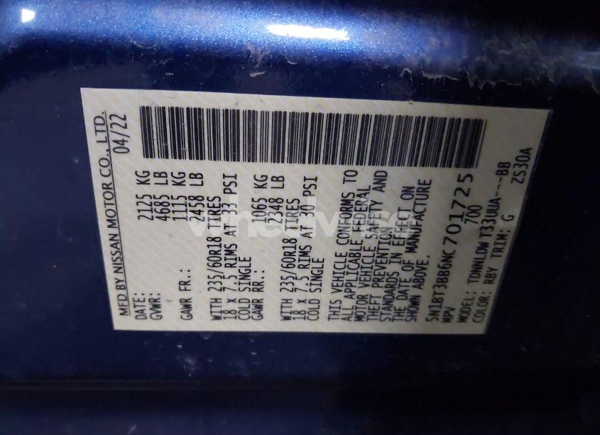 Photo 9 of 2022 Nissan Rogue SV (VIN 5N1BT3BB6NC701725)