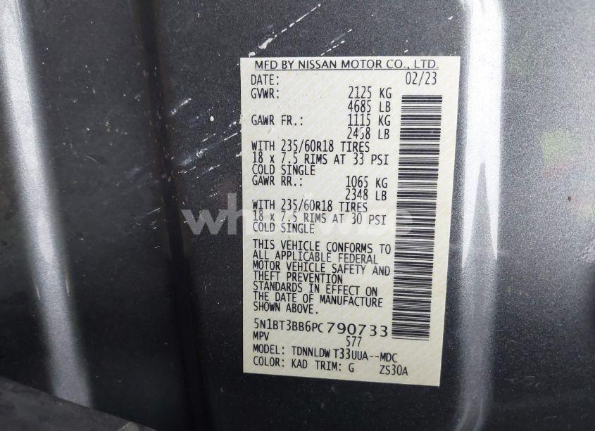 Photo 9 of 2023 Nissan Rogue SV INTELLIGENT AWD (VIN 5N1BT3BB6PC790733)