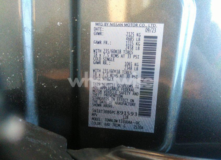 Photo 9 of 2023 Nissan Rogue SV INTELLIGENT AWD (VIN 5N1BT3BB6PC891593)