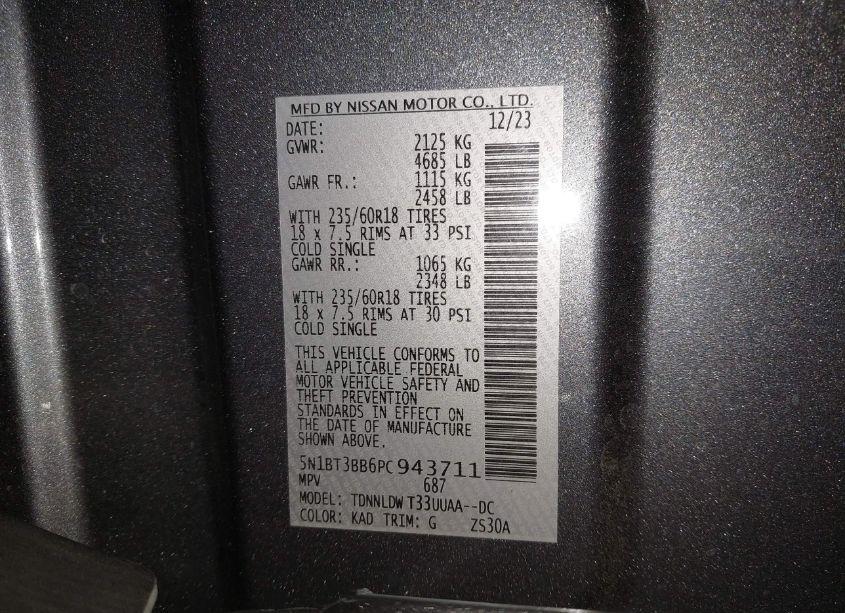 Photo 9 of 2023 Nissan Rogue SV INTELLIGENT AWD (VIN 5N1BT3BB6PC943711)