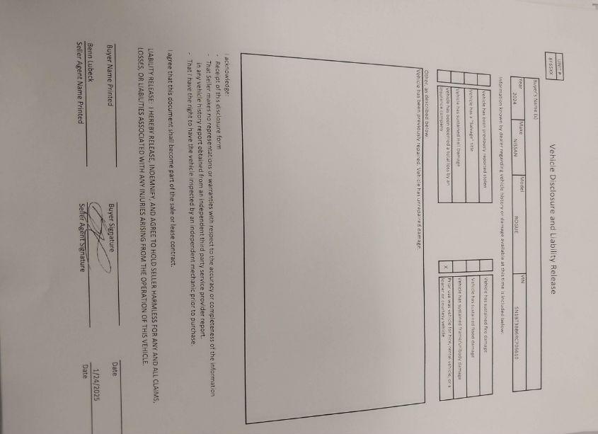 Photo 17 of 2024 Nissan Rogue SV INTELLIGENT AWD (VIN 5N1BT3BB6RC706610)