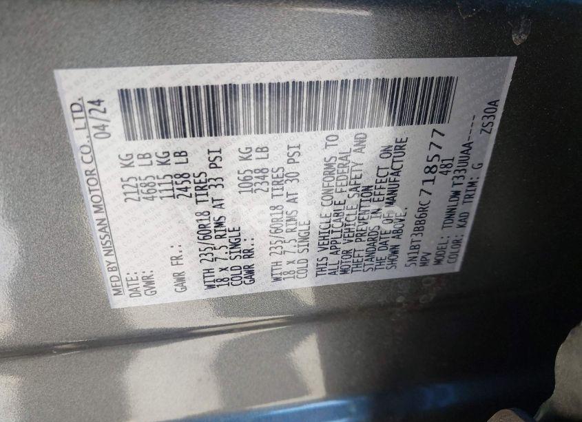 Photo 9 of 2024 Nissan Rogue SV INTELLIGENT AWD (VIN 5N1BT3BB6RC718577)