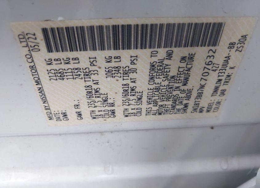 Photo 9 of 2022 Nissan Rogue SV INTELLIGENT AWD (VIN 5N1BT3BB7NC707632)