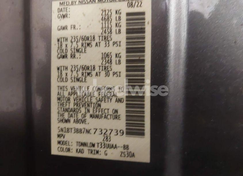 Photo 9 of 2022 Nissan Rogue SV INTELLIGENT AWD (VIN 5N1BT3BB7NC732739)