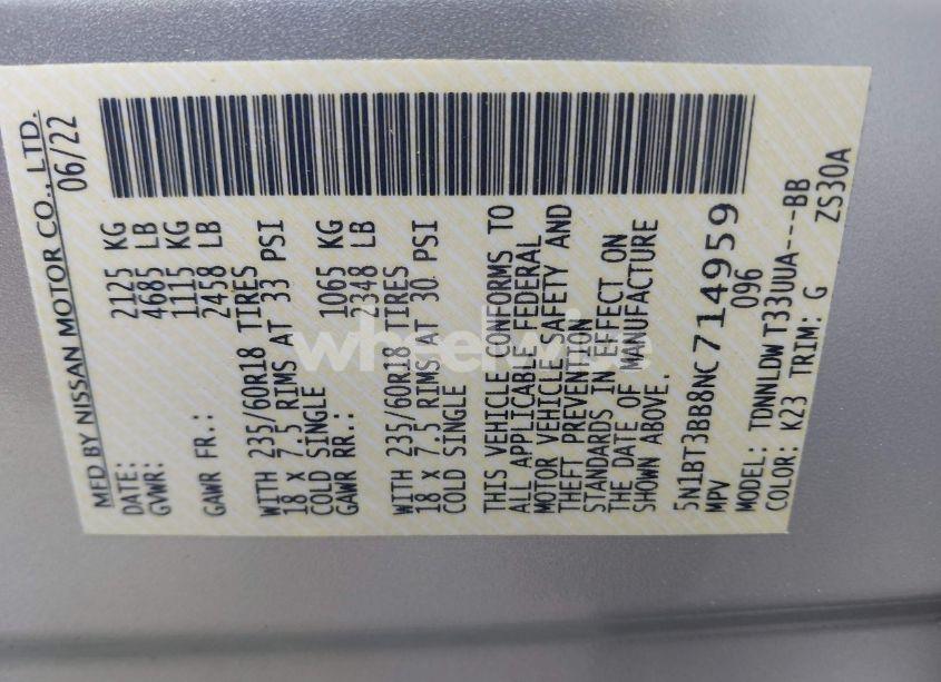 Photo 9 of 2022 Nissan Rogue SV INTELLIGENT AWD (VIN 5N1BT3BB8NC714959)